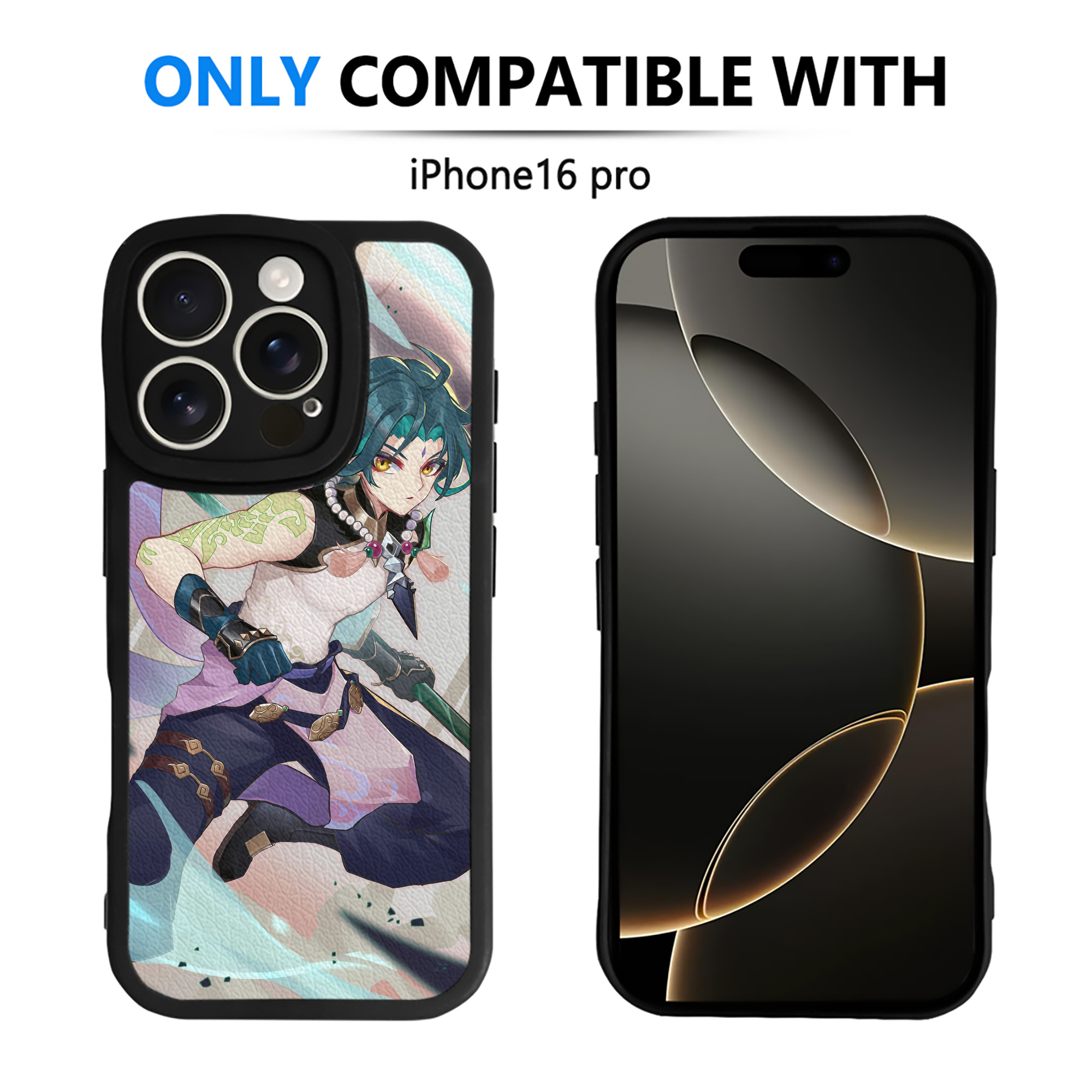 げんし神 genshin 【iPhone 16シリーズ対応】シリコンスマホケース（レザー調） 材質：シリコン